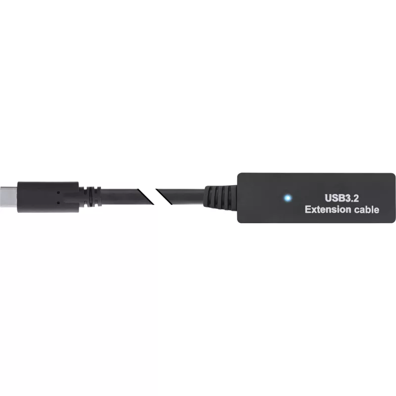 Extensión activa USB 3.2 Gen.1 InLine, conector macho USB-C a conector hembra USB-A, 5 m