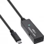 Extensión activa USB 3.2 Gen.1 InLine, conector macho USB-C a conector hembra USB-C, 5m