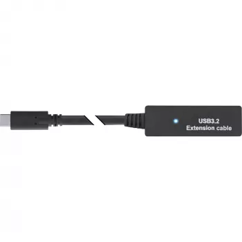 Extensión activa USB 3.2 Gen.1 InLine, conector macho USB-C a conector hembra USB-C, 5m