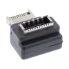 Adaptador USB 3.2 InLine interno, conector macho USB-E de panel frontal a conector hembra USB-E 90°