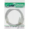 Cable HDMI a DVI InLine conector macho / conector macho 18+1 blanco oro 5m