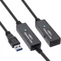 Extensión activa USB 3.2 Gen.1 InLine, conector macho USB-A a conector hembra USB-C, 15m