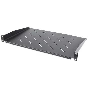 Bandeja extraíble de 19 pulgadas Intellinet, 1U, profundidad de bandeja 300 mm, con ventilación, máx. 25 kg, negra, tres años de garantía