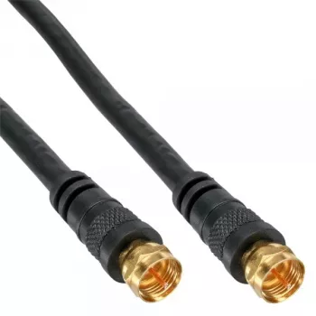 Cable SAT Premium InLine 69315P 15m doble apantallado 2x conector macho F negro