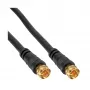 Cable SAT Premium InLine doble apantallado 2x conector macho F >85 dB negro 5 m