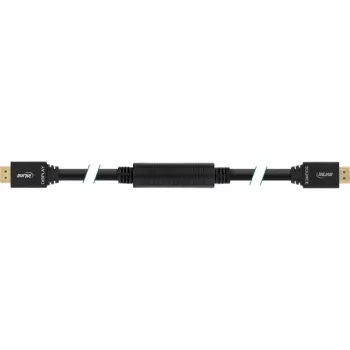 Cable HDMI High Speed activo InLine con Ethernet, M/M, negro, contactos dorados, 30 m