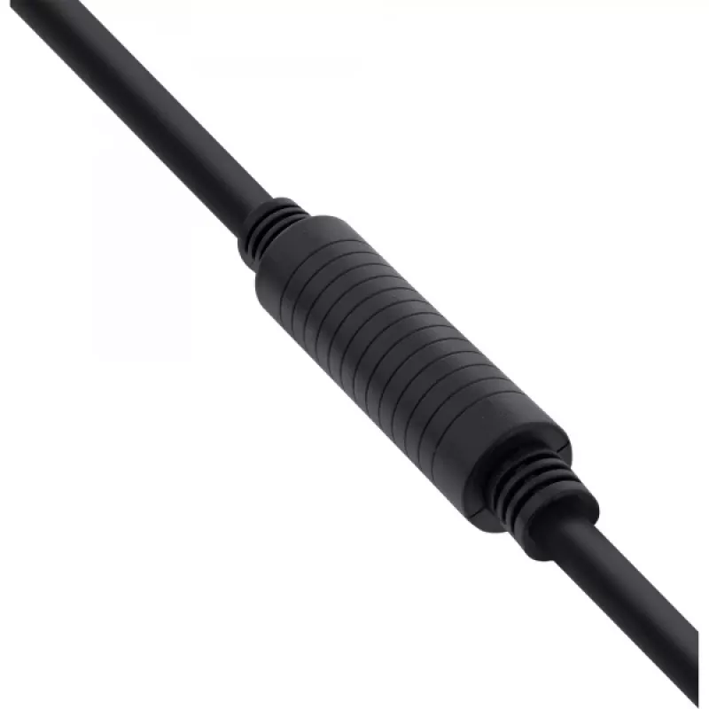 Cable HDMI High Speed activo InLine con Ethernet, M/M, negro, contactos dorados, 30 m
