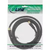 InLine Cable SAT Premium 2x apantallado 2x conector F hembra >85 dB negro 1 m
