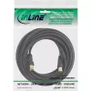 InLine Cable de antena 2x apantallado >85 dB negro 1 m