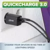 InLine Fuente de alimentación USB cargador USB-A + USB Type-C 33W PD + QC