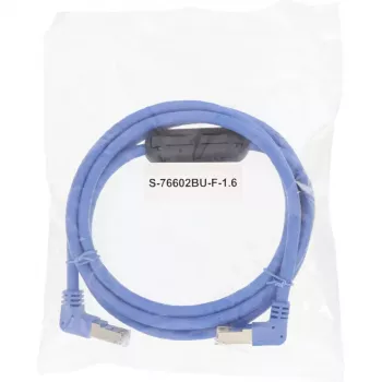 InLine Cable de red acodado hacia abajo en ambos extremos S/FTP (PiMf) Cat.6 PVC azul 1,6 m