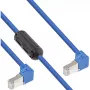 InLine Cable de red acodado hacia abajo en ambos extremos S/FTP (PiMf) Cat.6 PVC azul 1,6 m