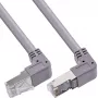 InLine Cable de red acodado arriba/abajo S/FTP (PiMf) Cat.6 PVC cobre gris 2,67m