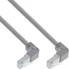 InLine Cable de red acodado arriba/abajo S/FTP (PiMf) Cat.6 PVC cobre gris 2,67m