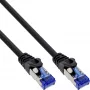 InLine Cable de red blindado U/FTP Cat.6A negro 0,3m