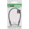 InLine Cable de red blindado U/FTP Cat.6A negro 0,3m