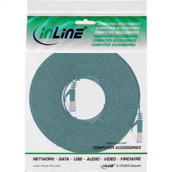 InLine Cable de red plano U/FTP Cat.6A verde 5m 5 m Cat6a U/FTP (STP) RJ-45 RJ-45 verde