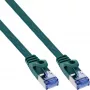 InLine Cable de red plano U/FTP Cat.6A verde 0,5 m