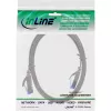 Cable de red plano InLine U/FTP Cat.6A gris 1 m