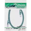 Cable de red plano InLine U/FTP Cat.6A verde 3 m