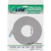 Cable de red plano InLine U/FTP Cat.6A gris 5 m