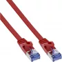 Cable de red plano InLine U/FTP Cat.6A rojo 7 m