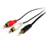 Cable de audio estéreo StarTech.com 0,92 m – jack de 3,5 mm a 2x RCA macho