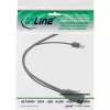 Cable convertidor InLine HDMI macho a DisplayPort hembra 4K negro/dorado 0,3 m