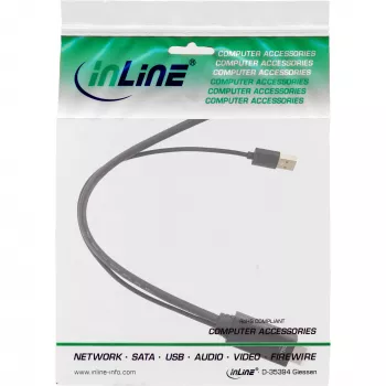 Cable convertidor InLine HDMI macho a DisplayPort hembra 4K negro/dorado 0,3 m