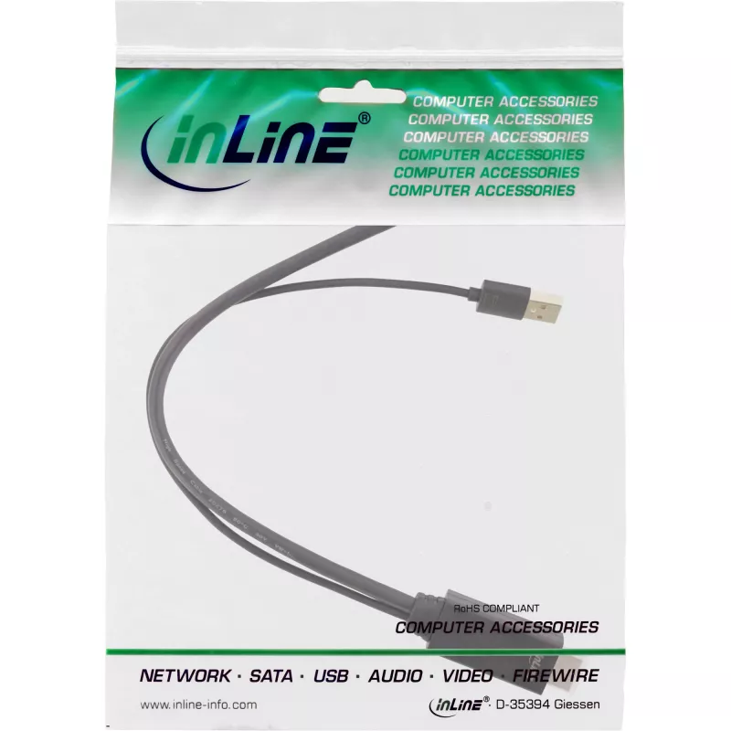 Cable convertidor InLine HDMI macho a DisplayPort hembra 4K negro/dorado 0,3 m