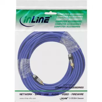 Cable de audio RCA InLine Premium 1x RCA conector macho/macho dorado 15 m