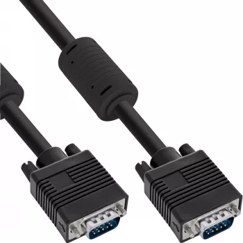 Cable S-VGA InLine 17723B 15HD conector macho/macho negro 7 m