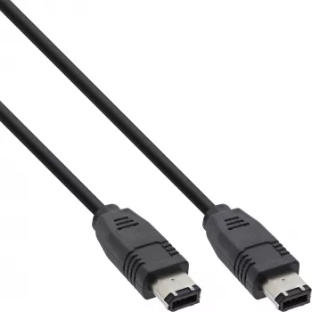 Cable FireWire 400 1394 InLine de 6 pines conector macho/macho 0,5 m