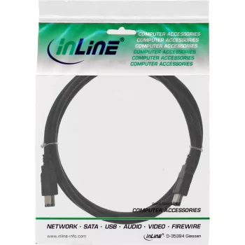 Cable FireWire 400 1394 InLine de 6 pines conector macho/macho 0,5 m
