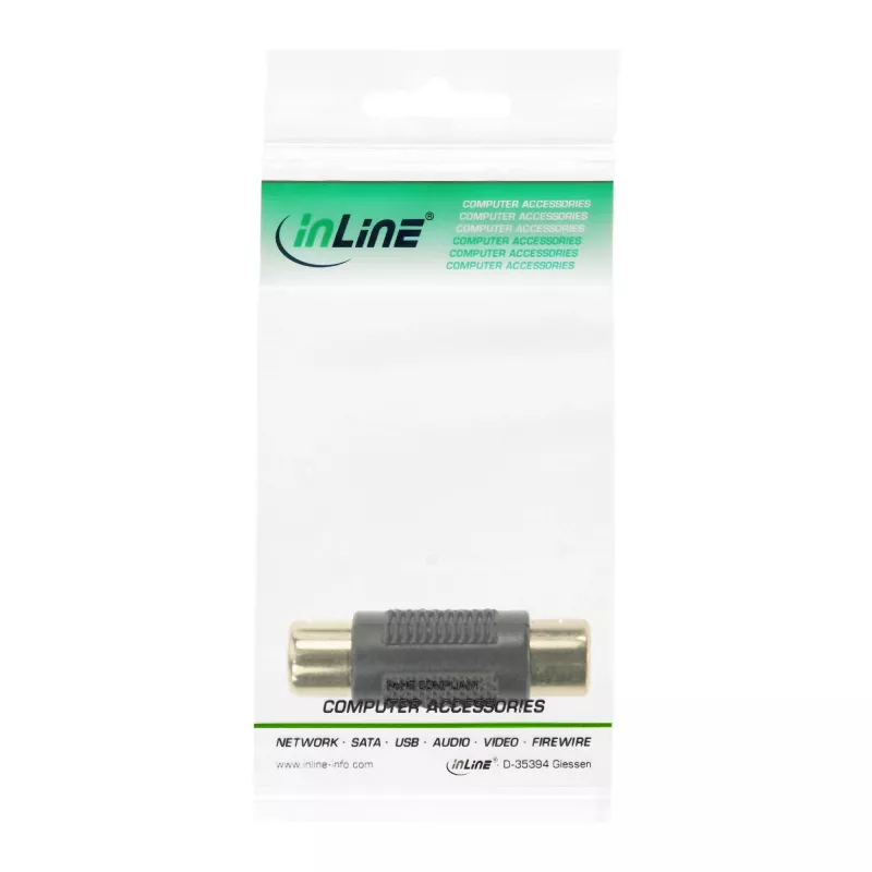 Adaptador de audio RCA conector hembra/hembra InLine 99315
