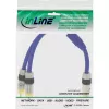 Cable en Y RCA InLine Premium 1x RCA hembra / 2x RCA macho dorado 0,25 m