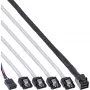 Cable Mini SAS HD InLine SFF-8643 a 4x SATA + Sideband 0,5 m