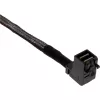 Cable Mini SAS HD InLine, SFF-8643 en ángulo a 4x SFF-8482 + alimentación, 1 m