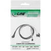 Cable Mini SAS HD InLine SFF-8643 en ángulo a 4x SATA + Sideband 0,5 m