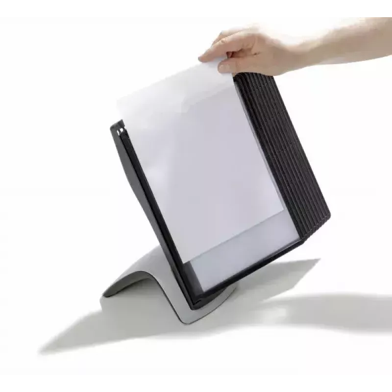 Expositor giratorio de documentos Durable Sherpa Style Table 10 soporte de escritorio para 10 paneles A4