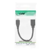 Cable adaptador OTG InLine Micro USB 3.0 conector Micro-B macho a conector USB Type-A hembra 0,15 m