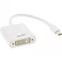 Adaptador InLine Mini DisplayPort macho / DVI-D 24+1 hembra blanco, 0,15 m