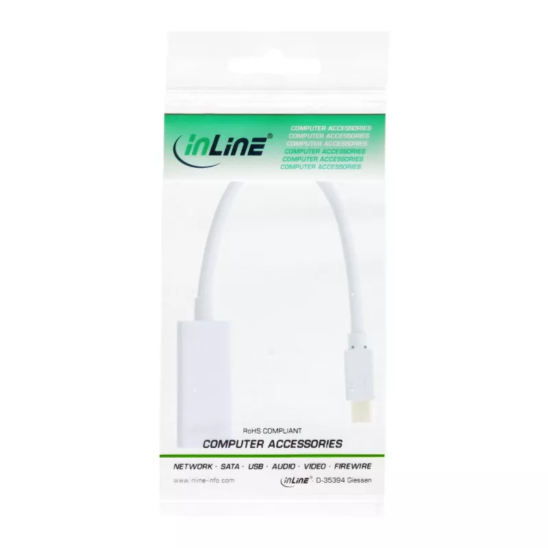 Adaptador InLine Mini DisplayPort HDMI con audio 4K/30Hz 17193E