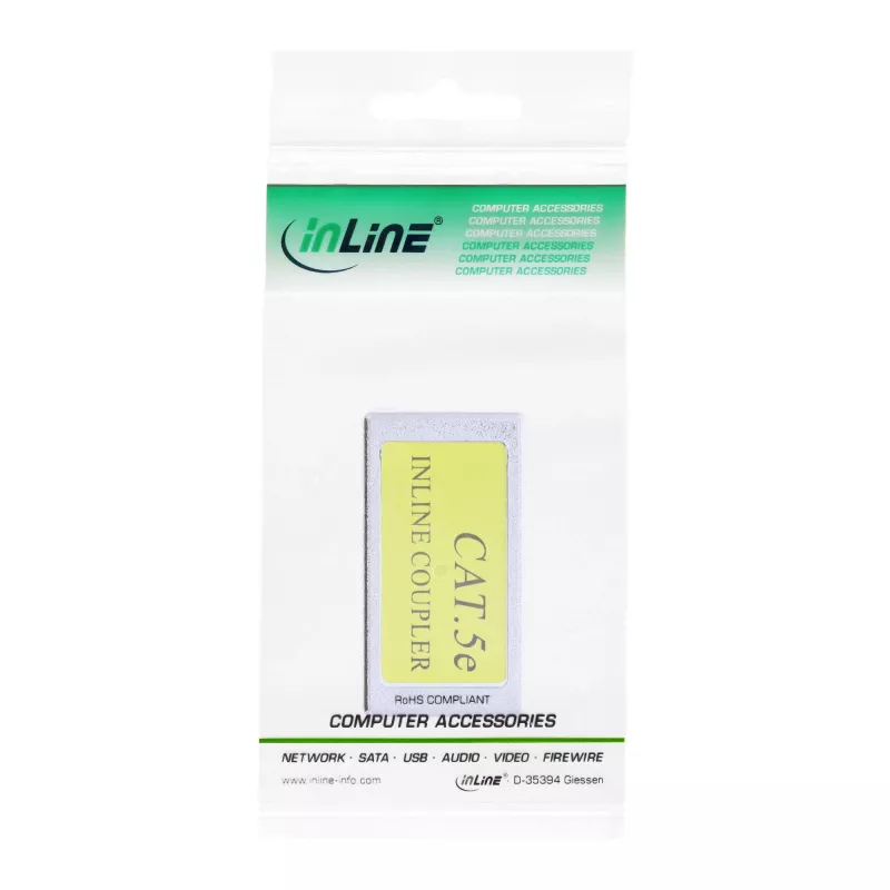 Adaptador crossover InLine Cat.5e directo a crossover 2x conector hembra RJ45 apantallado