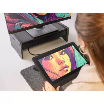 Soporte para monitor Durable 508158 de sobremesa 10 kg de capacidad de carga regulable en altura