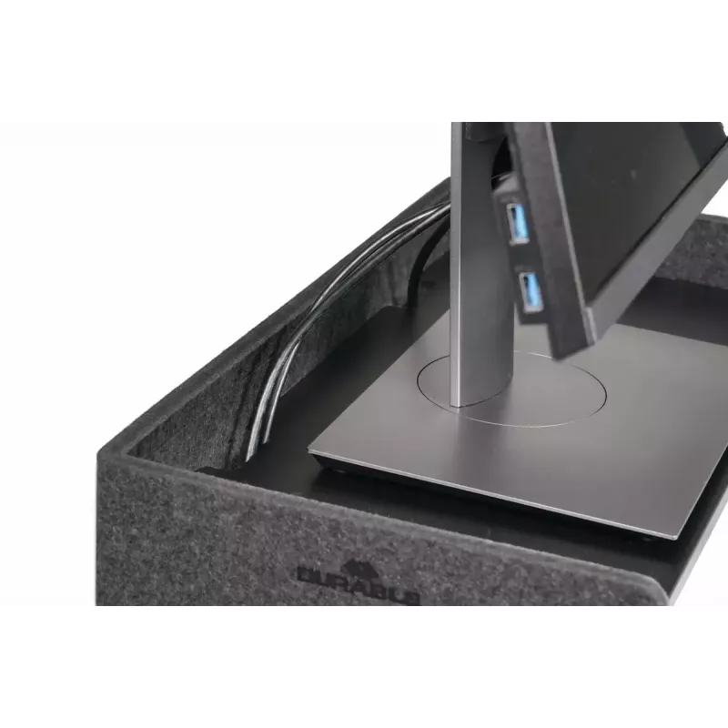 Soporte para monitor Durable 508158 de sobremesa 10 kg de capacidad de carga regulable en altura