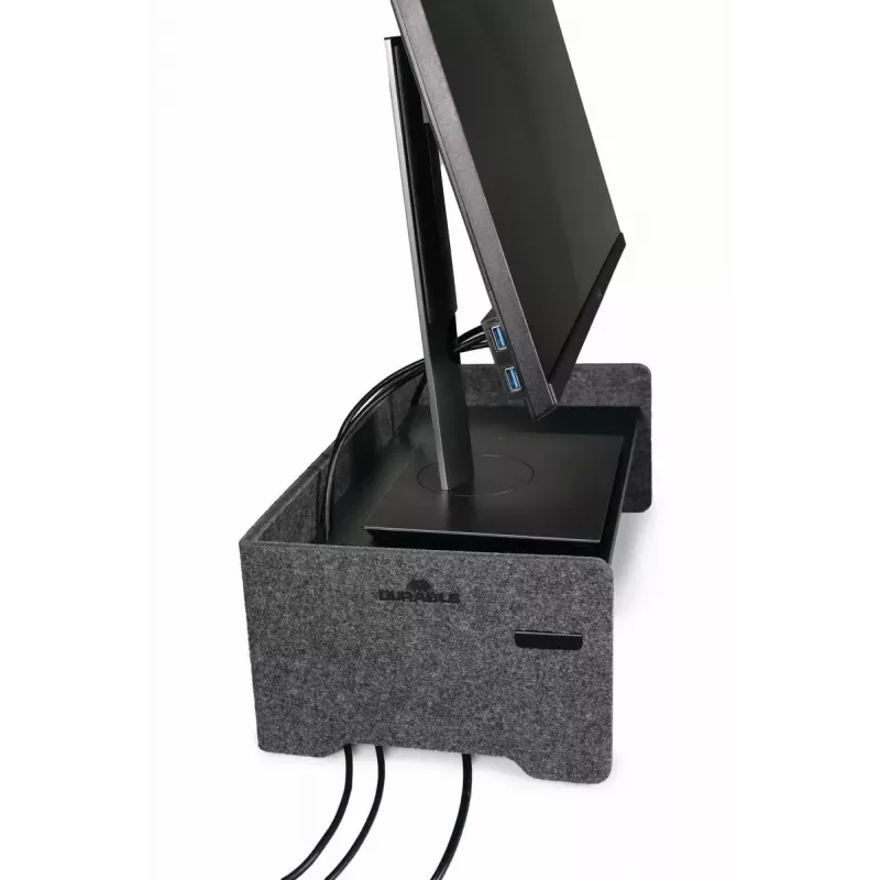 Soporte para monitor Durable 508158 de sobremesa 10 kg de capacidad de carga regulable en altura