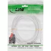 InLine cable 2x RCA conector macho / conector 3,5 mm blanco/dorado 7,5 m