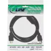InLine cable HDMI High Speed conector macho + ferrita negro 1m