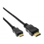 InLine cable HDMI Mini, High Speed HDMI, AM/CM, dorado, 0,5 m